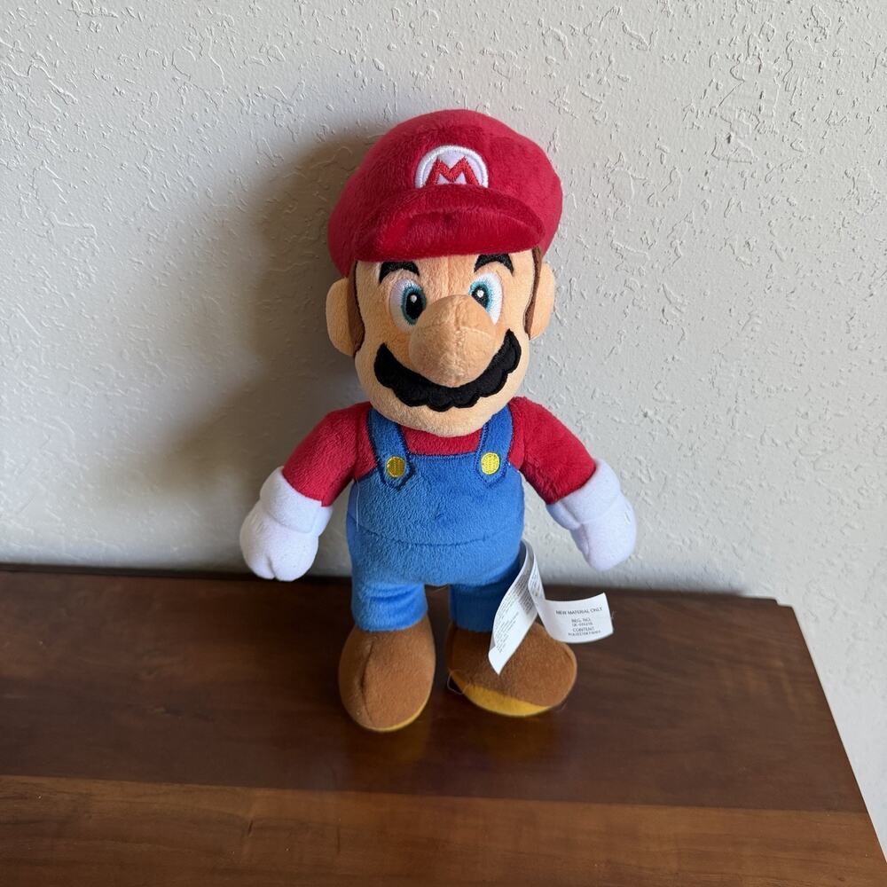 Super Mario Bros 10" Plush Doll 2021 Video Game Stuffed Animal Nintendo